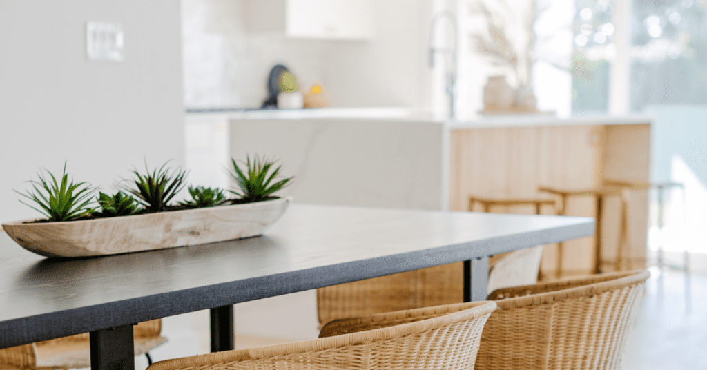 Close up of dinning table