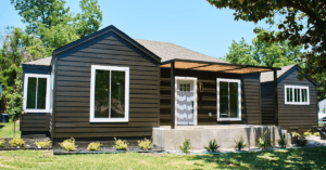 outside view of new home construction