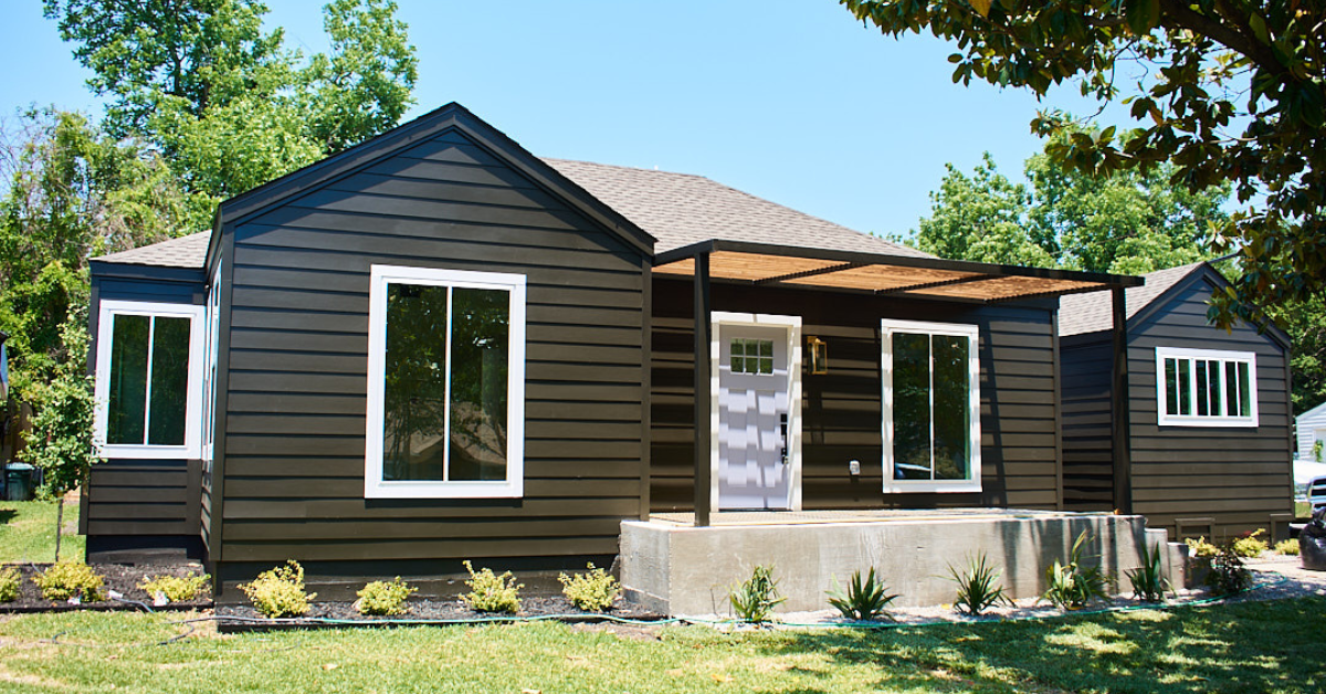 outside view of new home construction