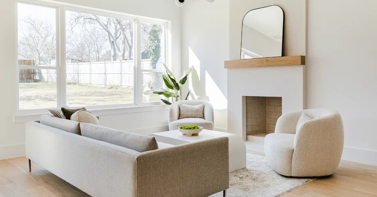 Cream Scale Living Room | BuildTX Solutions